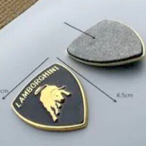 Lamborghini Aventador Huracan Silver Metal Emblem